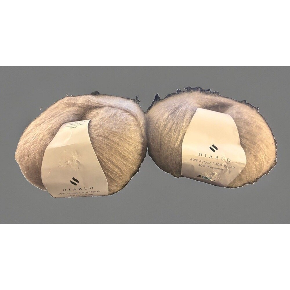 Lot of 2 Hobbii Balls Diablo Mohair Blend